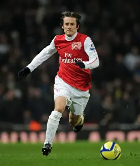Arsenal's Tomas Rosicky in Action against Aston Villa during FA Cup Fourth Round