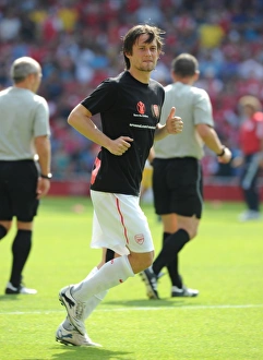 Arsenal V New York Red Bulls 2011-12 Prints: Arsenal's Tomas Rosicky in Action at Emirates Stadium, 2011