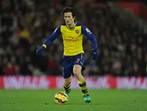 Southampton V Arsenal 2014-15 Prints: Arsenal's Tomas Rosicky in Action against Southampton (2014-15)