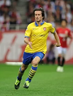 Uwara Red Diamonds v Arsenal 2013-14 Collection: Arsenal's Tomas Rosicky in Action against Urawa Red Diamonds in Japan, 2013
