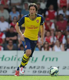Boreham Wood V Arsenal Prints: Arsenal's Tomas Rosicky in Pre-Season Action against Borehamwood
