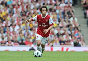 Arsenal V Blackpool 2010-11 Prints: Arsenal's Tomas Rosicky Shines in 6-0 Victory over Blackpool