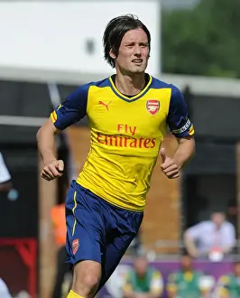 Boreham Wood V Arsenal Prints: Arsenal's Tomas Rosicky Shines in Pre-Season Friendly against Borehamwood