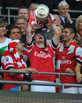 Arsenal's Tomas Rosicky Triumphs with the FA Cup