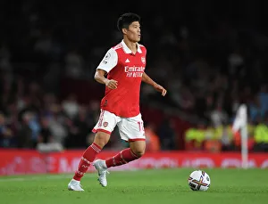 Arsenal's Tomiyasu in Action: Arsenal vs. Aston Villa, 2022-23 Premier League