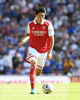 Arsenal V Leicester City 2022-23 Prints: Arsenal's Tomiyasu Faces Leicester City in 2022-23 Premier League Clash