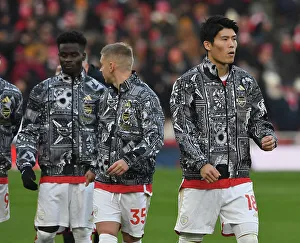 Arsenal's Tomiyasu Gears Up: Arsenal vs. Wolverhampton Wanderers, Premier League 2023-24