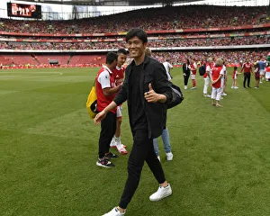 Arsenal V Everton 2021-22 Prints: Arsenal's Tomiyasu Reacts After Arsenal vs. Everton Premier League Clash (2021-22)