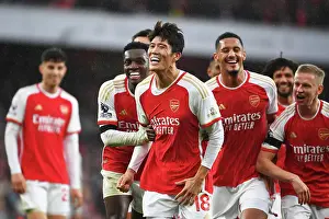 Arsenal's Tomiyasu Scores Fifth Goal in Thrilling Victory over Sheffield United (2023-24)