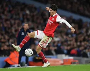 Manchester City V Arsenal 2022-23 Prints: Arsenal's Tomiyasu Takes on Manchester City in FA Cup Battle