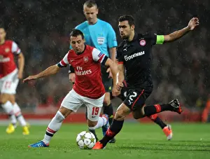 Arsenal V Olympiacos 2012-13 Prints: Arsenal's Triumph: 3-1 Victory Over Olympiacos in UEFA Champions League Group B (2012)