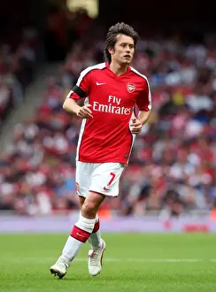 Arsenal V Athletico Madrid 2009-10 Prints: Arsenal's Triumph over Atletico Madrid: Rosicky's Brilliant Performance (2:1)