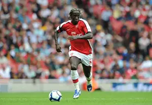 Arsenal V Athletico Madrid 2009-10 Prints: Arsenal's Triumph: Bacary Sagna in Action vs Athletico Madrid, Emirates Cup 2009 (2:1)