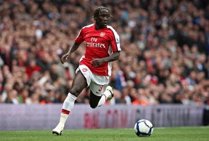 Arsenal V Birmingham City 2009-10 Prints: Arsenal's Triumph: Bacary Sagna Shines in 3:1 Barclays Premier League Victory over Birmingham City (17/10/09)