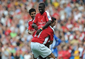 Arsenal V Wigan Athletic 2009-10 Prints: Arsenal's Triumph: Eboue, Eduardo