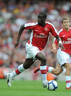 Arsenal V Rangers 2009-10 Prints: Arsenal's Triumph: Eboue Shines in 3-0 Emirates Cup Victory over Rangers, 2009