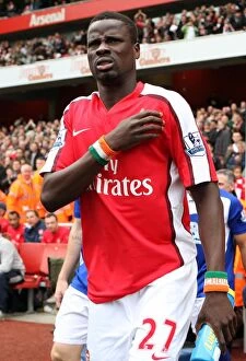 Eboue Emmanuel Collection: Arsenal's Triumph: Eboue's Star Performance in Arsenal's 3-1 Victory Over Birmingham City