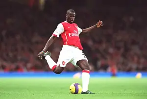 Arsenal V Liverpool 2006-07 Prints: Arsenal's Triumph: Eboue's Unforgettable Performance in Arsenal's 3-0 Victory Over Liverpool (12/11/06)