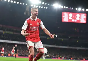 Arsenal V Manchester United 2022-23 Prints: Arsenal's Triumph: Eddie Nketiah's Hat-Trick vs Manchester United (2022-23)