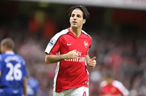 Arsenal V Everton 2008-9 Prints: Arsenal's Triumph: Fabregas Shines in 3:1 Victory over Everton, October 2008