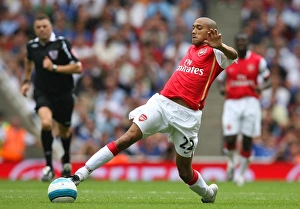 Arsenal's Triumph: Gael Clichy in Action vs. Portsmouth (3:1), Barclays Premier League, Emirates Stadium (September 2, 2007)