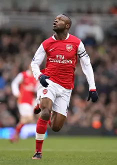 Fulham V Arsenal 2007-8 Prints: Arsenal's Triumph: Gallas Leads 3-0 Crush of Fulham at Craven Cottage