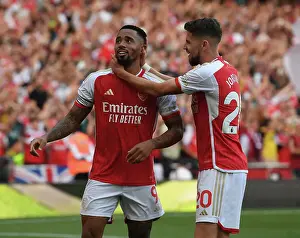 Arsenal's Triumph: Jesus Scores Third in Thrilling Arsenal v Manchester United Clash (2023-24)