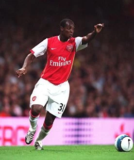 Arsenal v Sparta Prague 2007-08 Collection: Arsenal's Triumph: Justin Hoyte's Performance in Arsenal's 3-0 Victory over Sparta Prague in