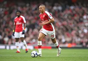 Arsenal V Birmingham City 2009-10 Prints: Arsenal's Triumph: Kieran Gibbs Stars in 3-1 Victory over Birmingham City (2009)