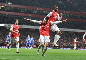 Arsenal V Ipswich Town Carling Cup 2010-11 Prints: Arsenal's Triumph: Koscielny
