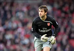 Arsenal's Triumph: Lukasz Fabianski in Action during FA Cup Victory over Plymouth Argyle (3:1, Emirates Stadium, 3/1/09)