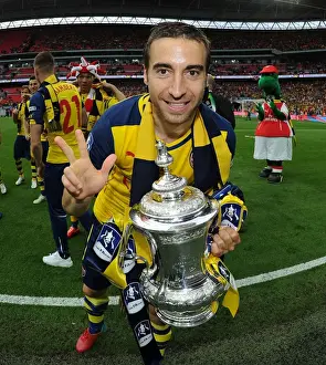 Arsenal V Aston Villa - FA Cup Final 2015 Prints: Arsenal's Triumph: Mathieu Flamini's Emotional FA Cup Victory Celebration