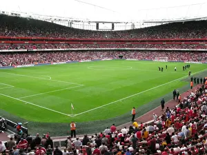 Arsenal V Real Madrid Prints: Arsenal's Triumph Over Real Madrid at Emiras Cup: A 1:0 Victory at the Citroen-Branded Emirates Stadium (2008)