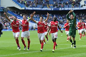 Arsenal's Triumph: Robin van Persie and Team Celebrate Win Against Chelsea in Premier League 2011-12