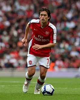 Images Dated 1st August 2009: Arsenal's Triumph: Rosicky Sparks 2-1 Victory Over Atletico Madrid, Emirates Cup 2009