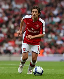 Arsenal V Athletico Madrid 2009-10 Prints: Arsenal's Triumph: Rosicky Sparks 2-1 Victory Over Atletico Madrid, Emirates Cup 2009