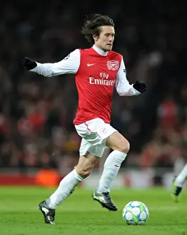 Arsenal V AC Milan 2011-12 Prints: Arsenal's Triumph: Rosicky's Brilliance - Arsenal 3-0 AC Milan (UEFA Champions League)