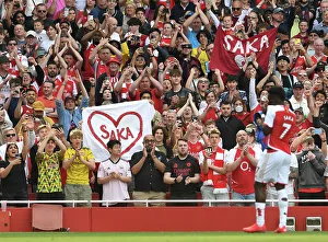 Arsenal's Triumph: Saka Scores the Third Goal vs. Wolverhampton Wanderers (2022-23)
