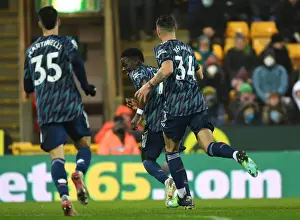 Arsenal's Triumph: Saka and Xhaka's Goal Celebration vs Norwich City (December 2021)