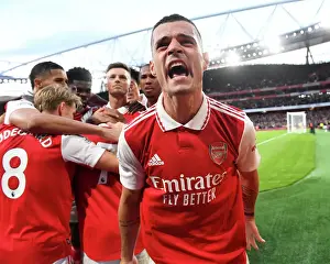 Arsenal's Triumph: Xhaka Scores Third Goal in Epic Arsenal vs. Liverpool Clash (2022-23)