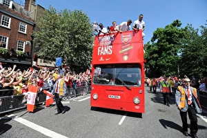 Arsenal's Triumphant FA Cup Parade through Islington, London (2014)