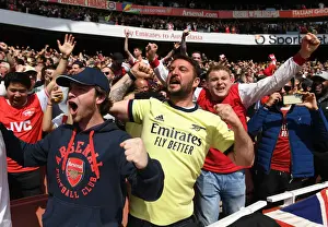 Arsenal V Manchester United 2021-22 Prints: Arsenal's Triumphant Third Goal: Celebrating Victory Over Manchester United (2021-22)