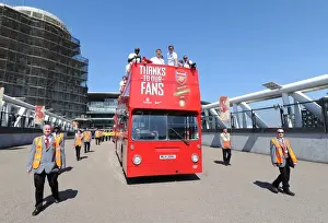 Arsenal's Triumphant Parade: Celebrating Victory in Islington, May 18, 2014