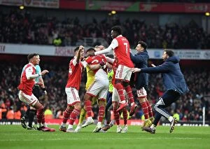 Images Dated 4th March 2023: Arsenal's Triumphant Third: Nelson Scores in Euphoric Atmosphere vs AFC Bournemouth (2022-23)