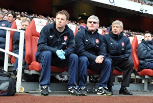Arsenal's Triumphant Trio: Wenger, Rice, and Lewin Celebrate FA Cup Victory over Huddersfield Town (2011)