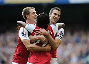 Chelsea V Arsenal 2011-12 Prints: Arsenal's Triumphant Triple: Van Persie