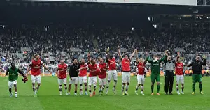 Newcastle United V Arsenal 2012-13 Prints: Arsenal's Triumphant Victory Celebration: Newcastle United Clash (2012-13 Premier League)