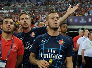 Arsenal V Singapore XI Prints: Arsenal's Triumvirate: Cazorla