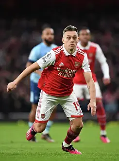 Arsenal V Brentford 2022-23 Prints: Arsenal's Trossard in Action against Brentford in the Premier League