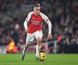 Arsenal v Wolverhampton Wanderers 2023-24 Collection: Arsenal's Trossard Faces Off Against Wolverhampton Wanderers in the Intense 2023-24 Premier League